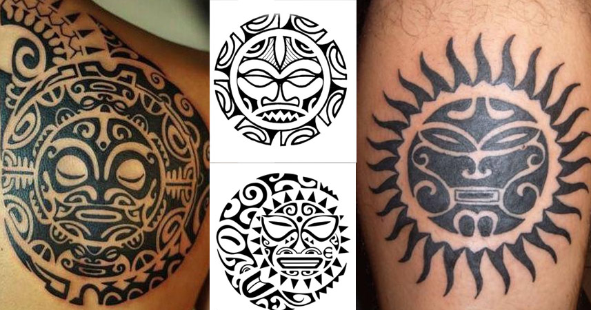 Tatuaje sol maori